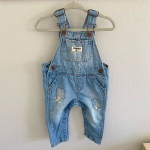 OshKosh Flower Denim Overalls